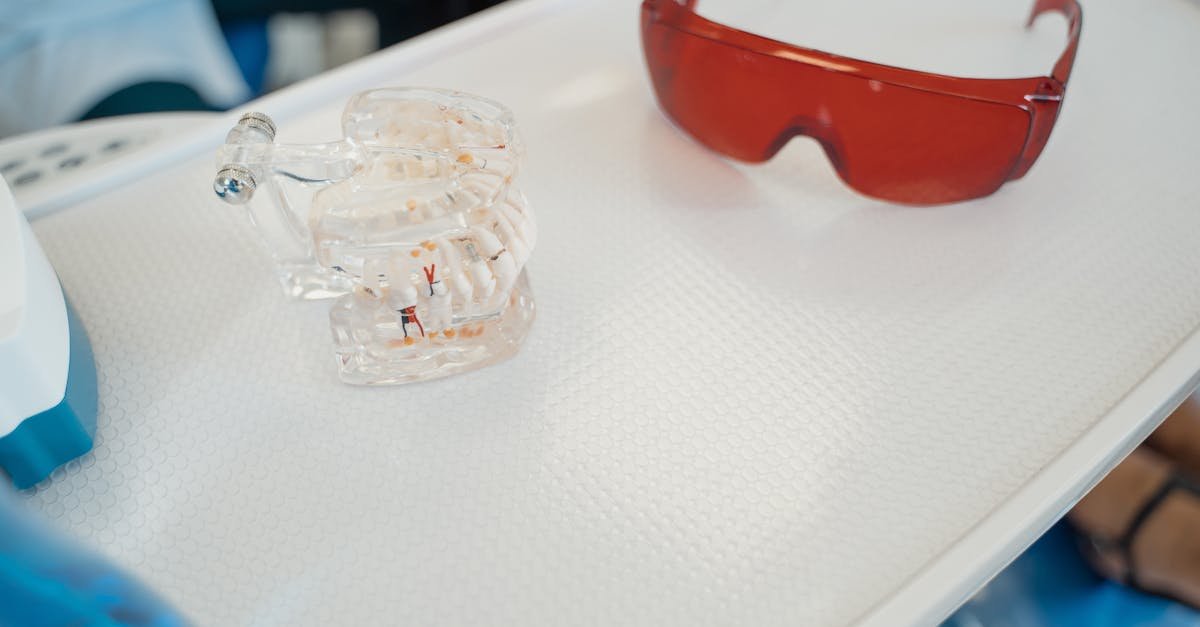 A dental model used to explain dental implants cost components to a patient