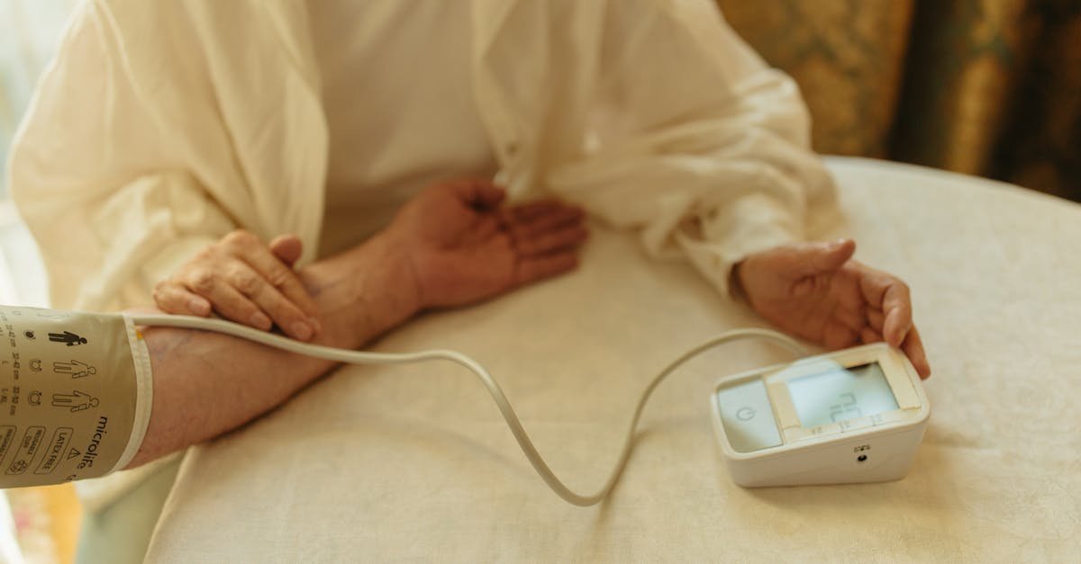 A home blood pressure monitor and log used for managing high blood pressure